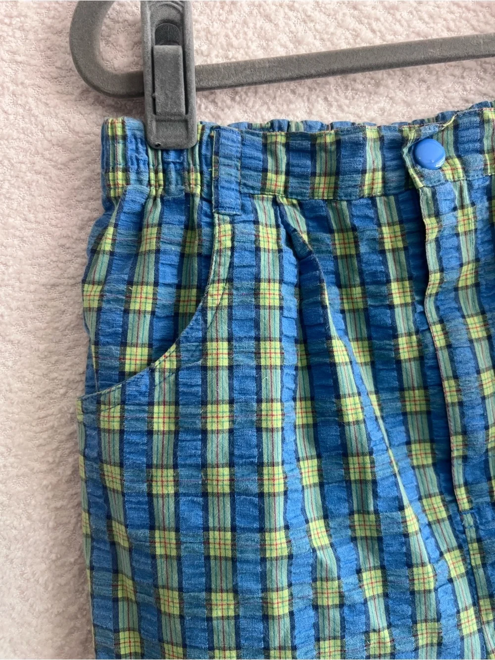 Gymboree Vintage Rainbow Tag Plaid 90s Shorts‎ Size 6-7 Years/XX Large